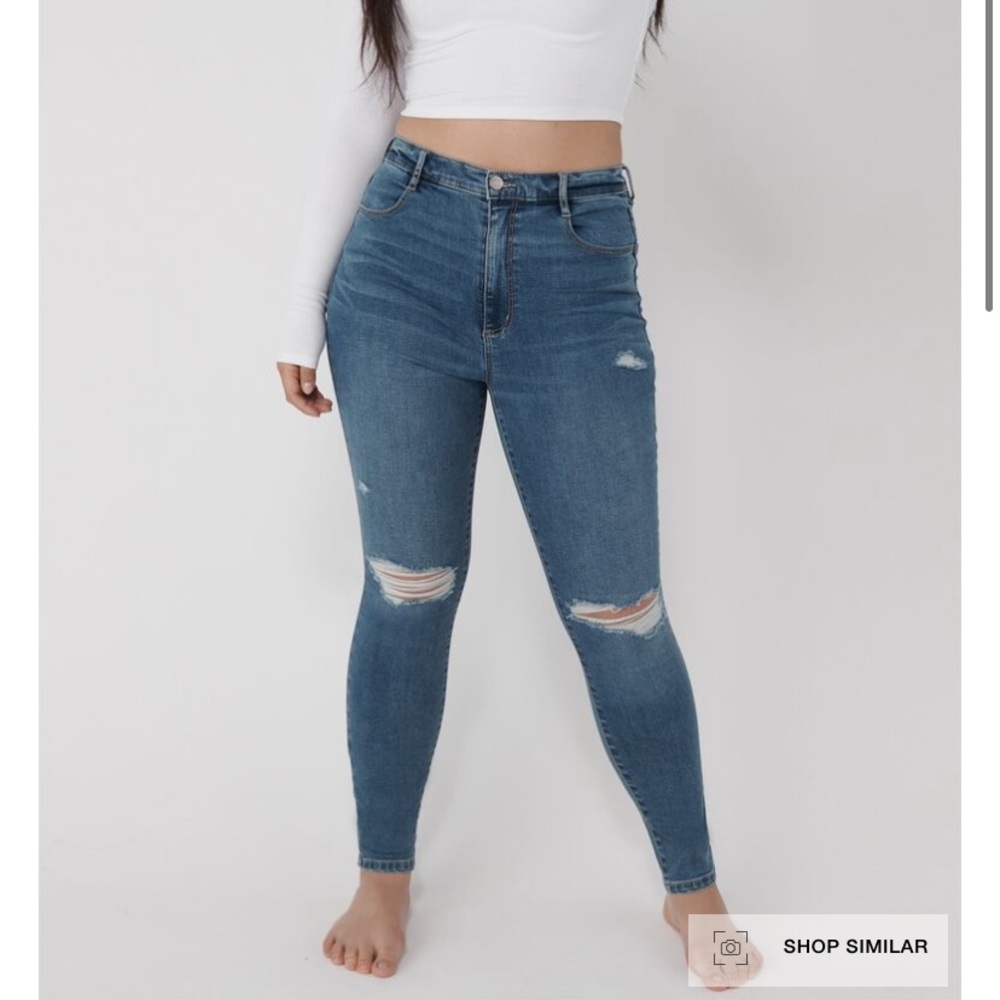 GARAGE Ultra High Rise Jeggings - Waterfront Blue